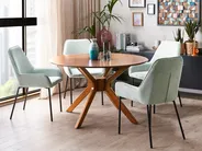 Dining Table TYMIS Dark Mahogany 120 cm 120 cm_826929