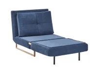 Sofa Set 6-Sitzer JERSLEV Stoff Blau_1013762