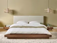 Wasserbett Bouclé ZEN 160 x 200 cm Braune Esche_931315