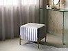 Footstool UTAH Velvet Grey