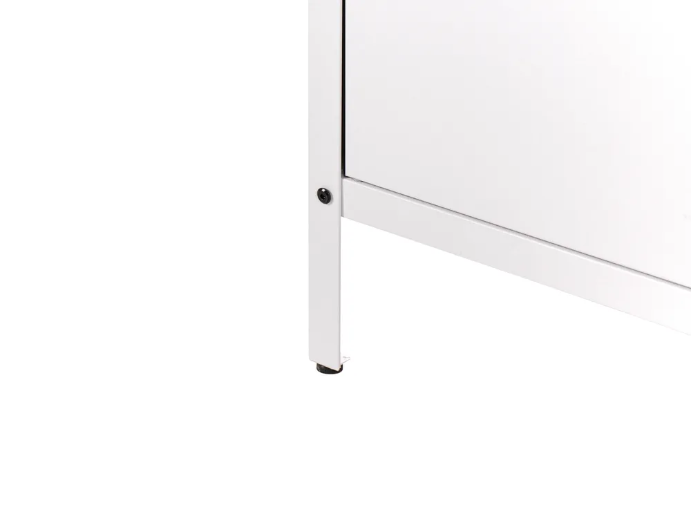 Outdoor-Küche 4er Set mit Spüle VILAMA Weiß Metall_974088