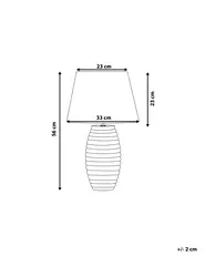 Tischlampe EBRO Porzellan Gold_793703