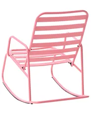 Garten-Schaukelstuhl TURI Metall Rosa_1020987