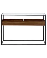 Konsolentisch WACO Sicherheitsglas Schwarz_825577