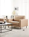 Sessel SAVALEN Kunstleder Beige