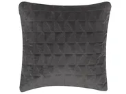 Throw Cushion LALAM 45 x 45 cm Cotton Grey Chevron Pattern_755300