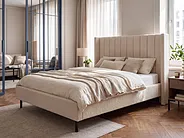 Bett mit Lattenrost Bouclé VILLETTE 140 x 200 cm Beige_1153759
