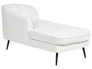 Rechtszijdige chaise longue ALLIER Bouclé Gebroken wit_879192