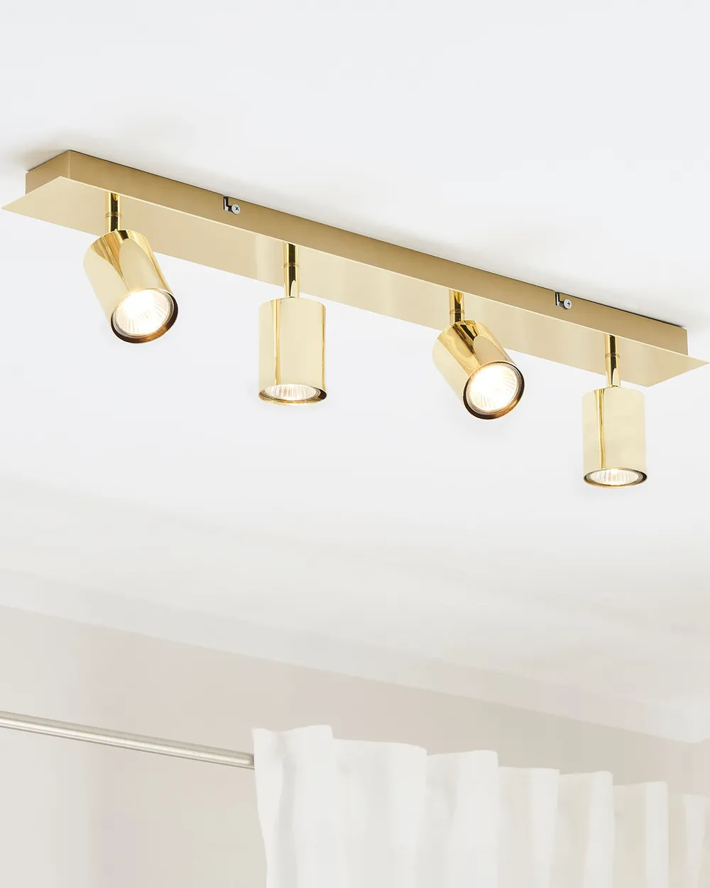 Strahler 4-flammig TIGRIS verstellbar Metall Gold