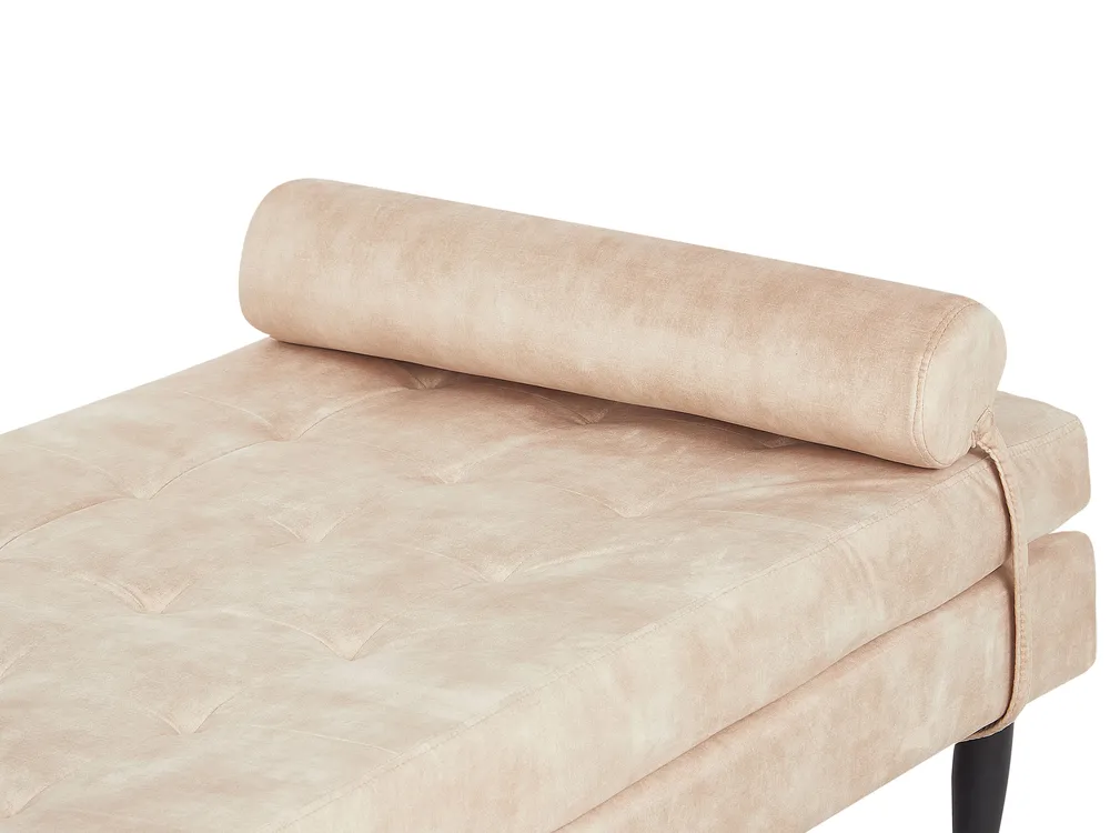 Chaise Longue USSEL Velvet Beige_925587