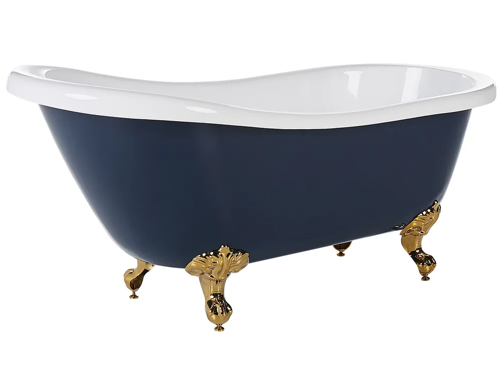 Freistehende Badewanne CAYMAN 170 x 76 cm Blau_820789