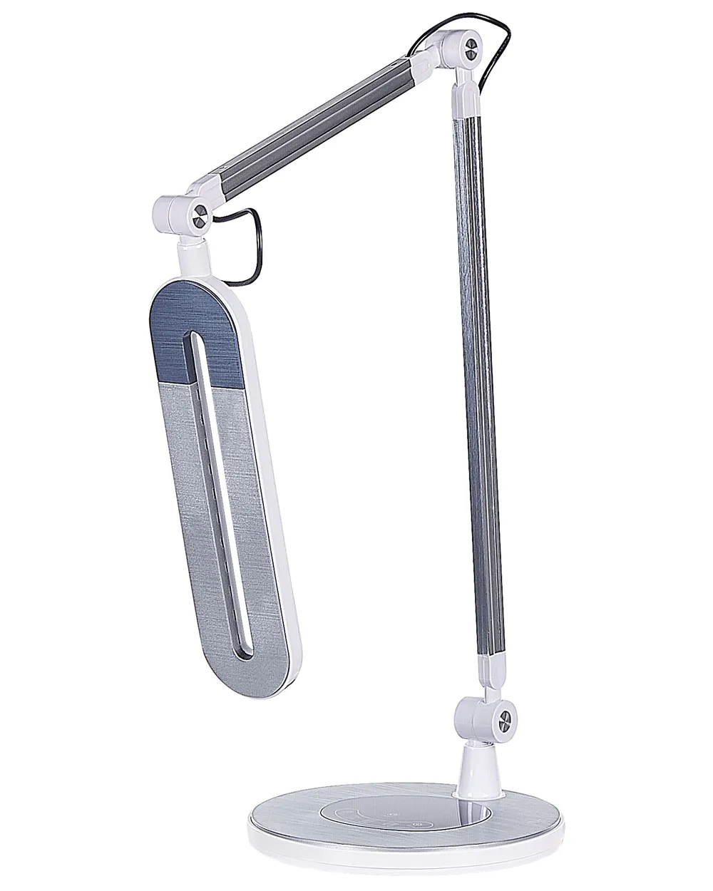 LED Schreibtischlampe GRUS mit Dimmer Metall Silber_855135