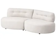 Sofa 3-Sitzer LAERDAL Bouclé Cremeweiß_1062089