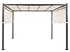 Gazebo LED PARGA 310 cm x 310 cm Metal Beige