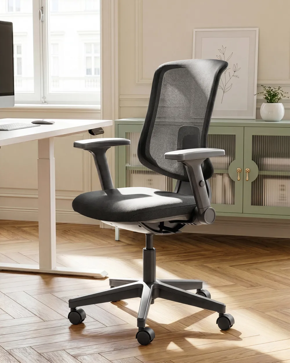 Bürostuhl SERO Stoff Schwarz