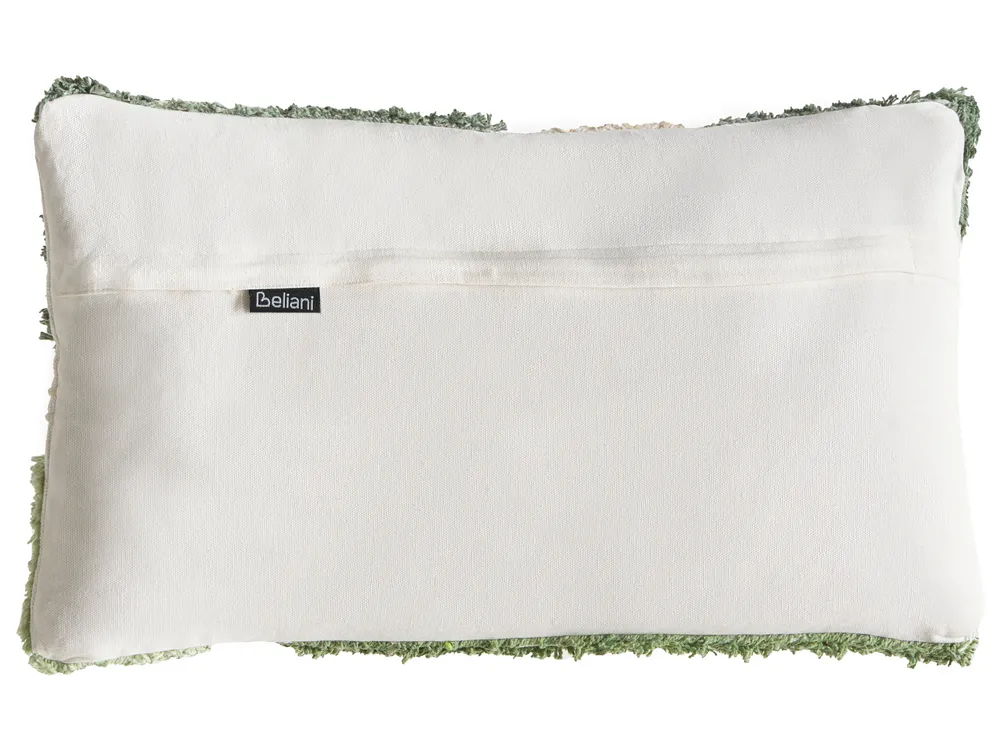 Dekokissen 3er Set ALSTONIA 30 x 50 cm 45 x 45 cm Baumwolle Grün Abstraktes Muster_1039980