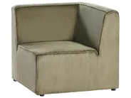 Modul Ecksofa 4-Sitzer LEMVIG Cord Grün linksseitig_1053543