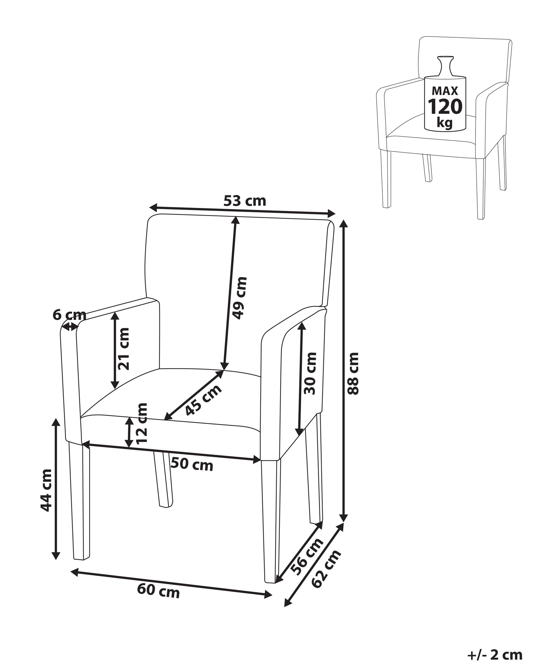 Dining Chair ROCKEFELLER Fabric Beige_770821