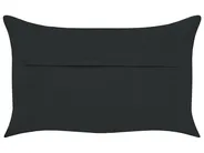 Dekokissen 2er Set VELOOR 30 x 50 cm Baumwolle Dunkelgrau Orientalisches Muster_826967