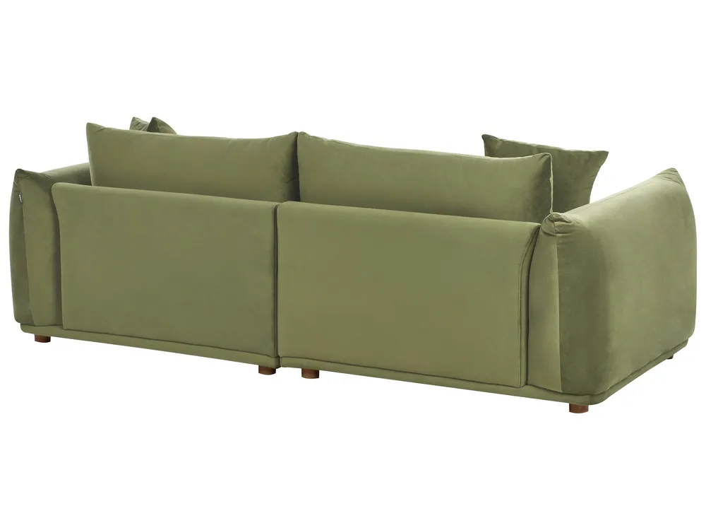 Sofa Set 5-Sitzer LUVOS Samtstoff Grün_972010