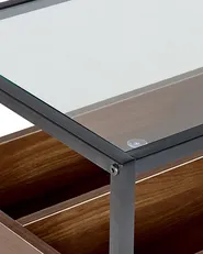 Konsolentisch WACO Sicherheitsglas Schwarz_825578