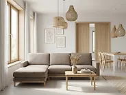 Ecksofa SIGGARD Stoff Taupe rechtsseitig_1172188