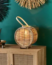 Laterne BISTAL 30 cm Rattan Naturfarben_1080500