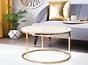 Couchtisch CORAL Marmor Optik / Gold