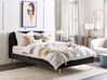 Bett mit Lattenrost Samtstoff FLAYAT 160 x 200 cm Schwarz