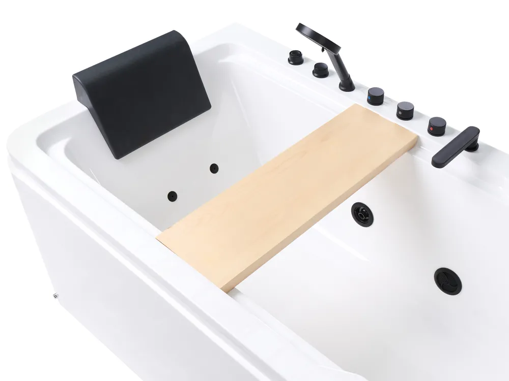 Whirlwanne Eckmodell CAMALU 180 x 86 cm Weiß_1029462