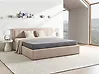 Bett mit Stauraum MONTLAUR Bouclé Beige 180 x 200 cm