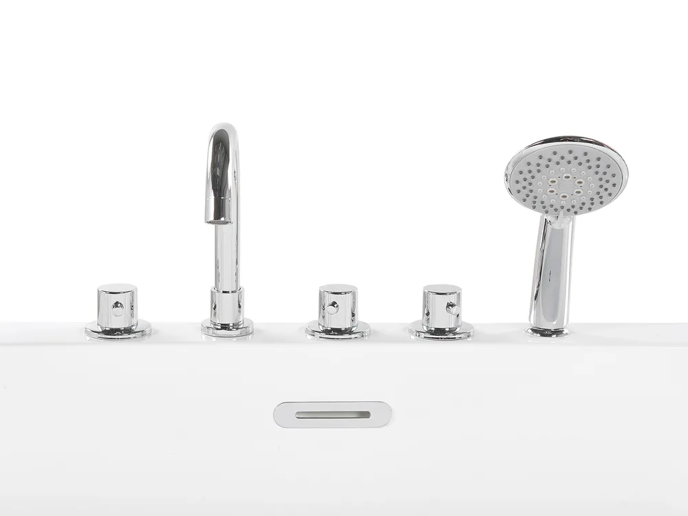 Freistehende Badewanne ROTSO 170 x 80 cm Weiß_775667