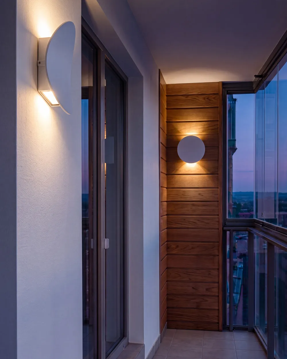 LED Außenwandleuchte 2er Set MEUSSE Weiß