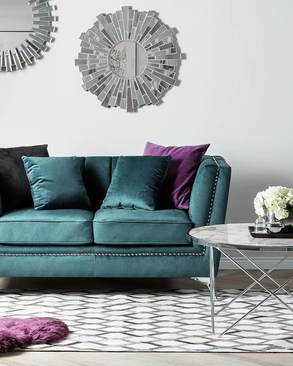 Rug AYDIN Grey 140 x 200 cm Leather_835457