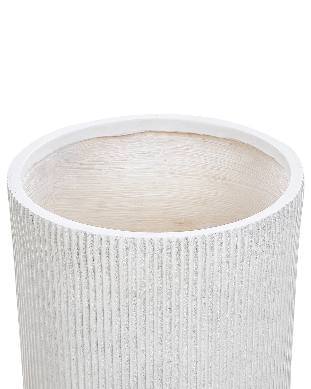 Blumenkübel OREOI 37 cm Cremeweiß_872056