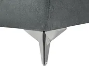 Sofa 3-Sitzer GAULA Samtstoff Grau_706315