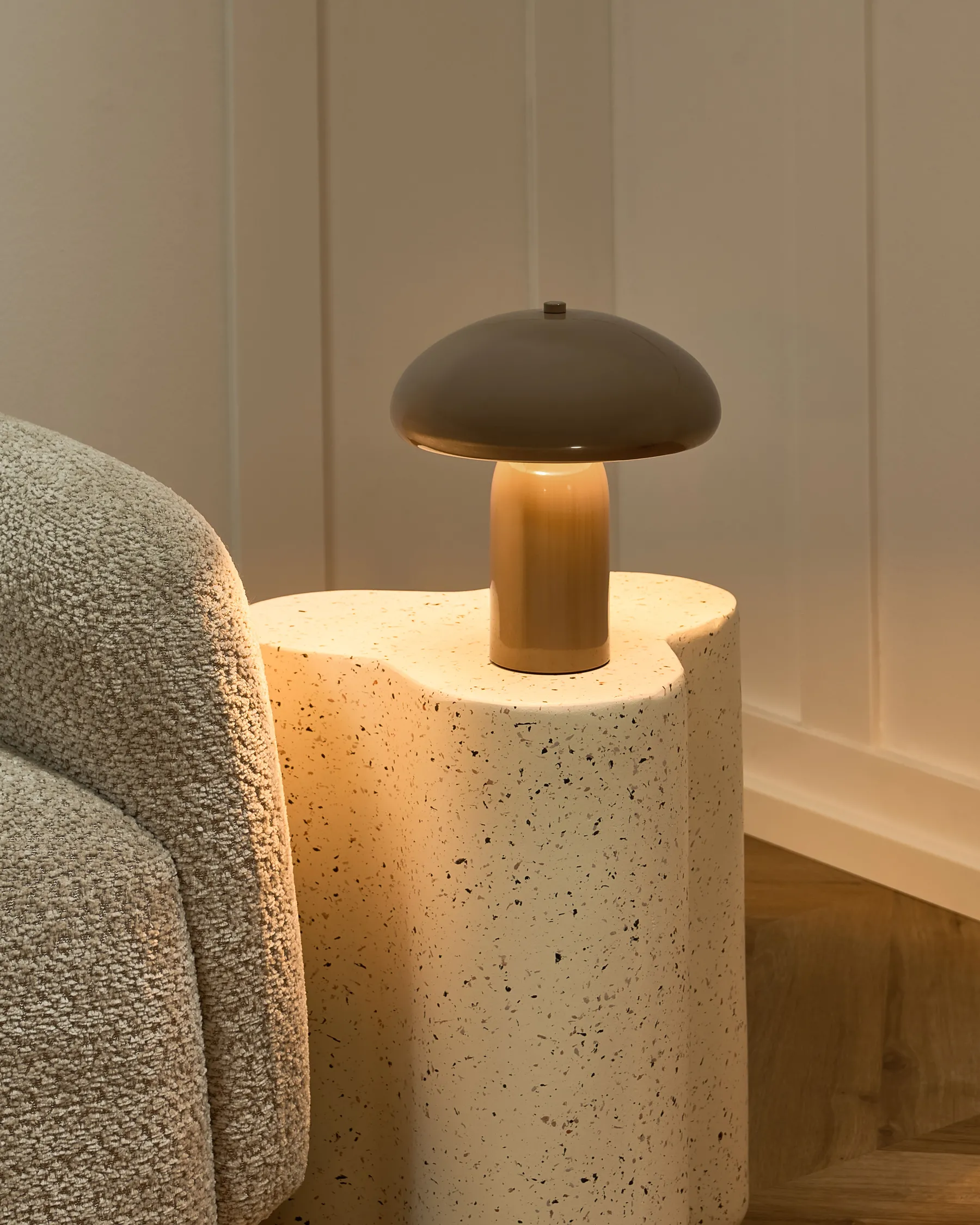 Tischlampe SANYA Metall Beige_1063466
