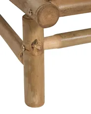 Set mit 2 Stühlen und Sitzkissen TODI Bambus Cremeweiß_872771