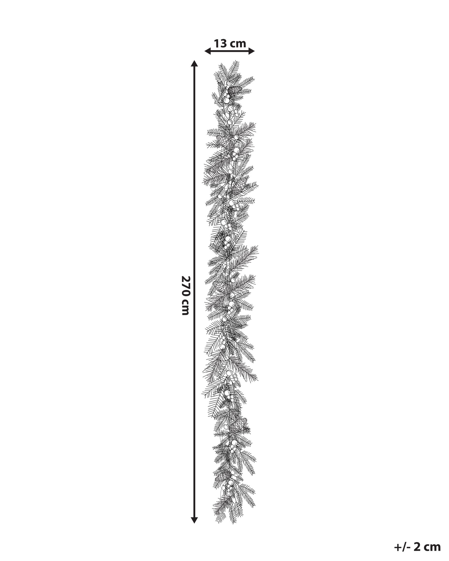 Weihnachtsgirlande LED ELBRUS 270 cm Grün_881170