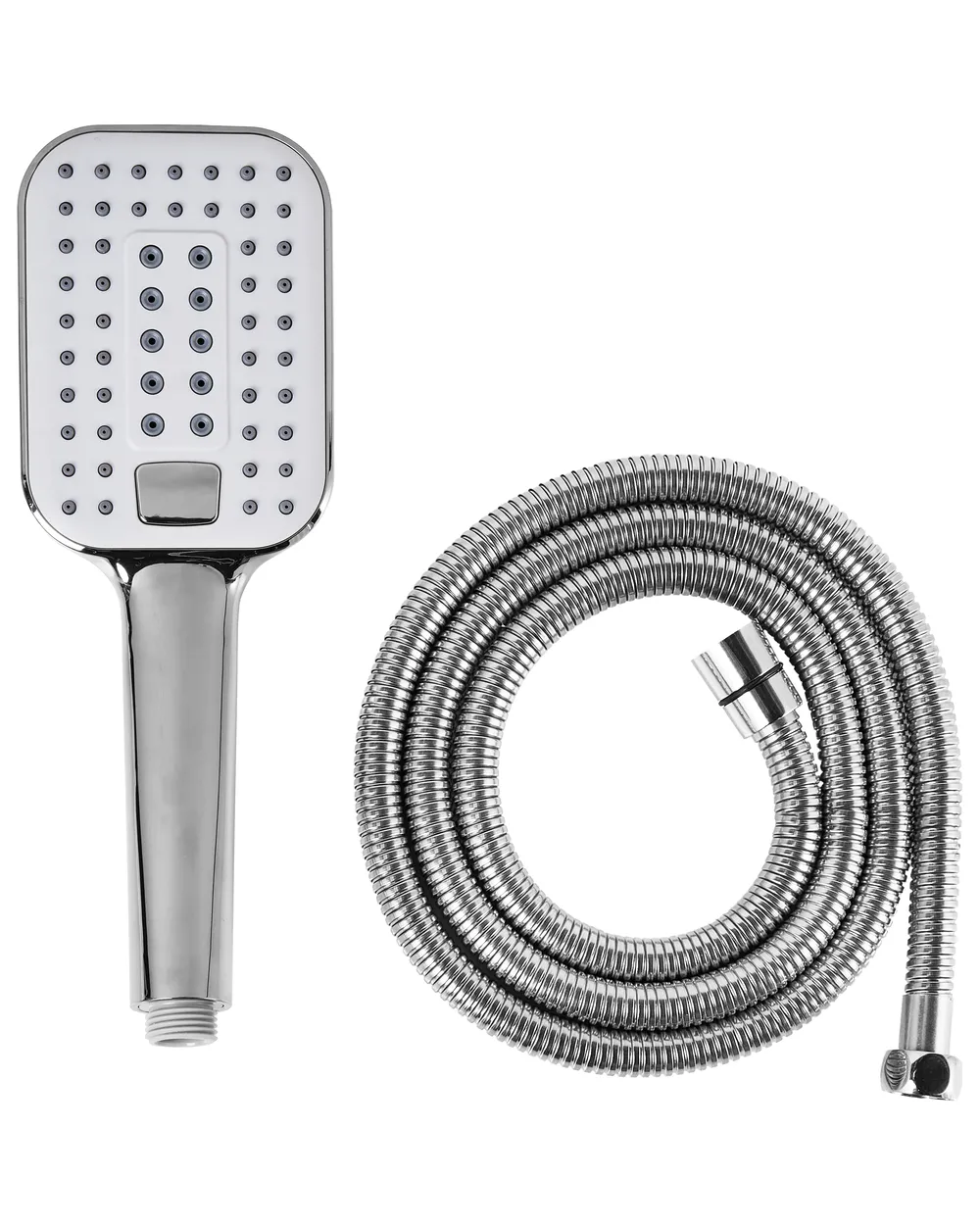 Shower Head and Hose Kit TINGO 4-function Silver_989267
