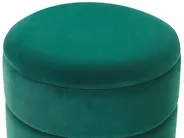 Storage Pouffe ELGIN Velvet Dark Green_772384