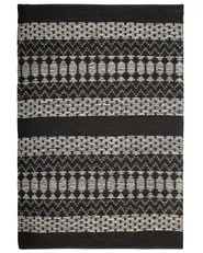Rug SOKUN Black 140 x 200 cm Leather_757872