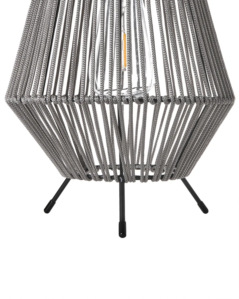 Solarbetriebene Laternen 2er-Set VUNGU 27 cm Grau_1042210