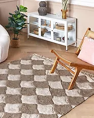 Rug SINOP Beige 160 x 230 cm Cotton_1180178
