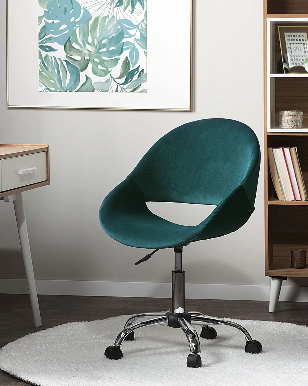 Desk Chair SELMA Velvet Emerald Green_1064519
