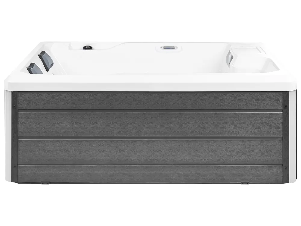 Outdoor Whirlwanne mit LED MASHABO Grau_1081946