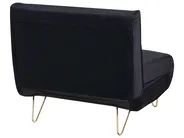 1-Sitzer Schlafsofa VESTFOLD Samtstoff Schwarz_937996