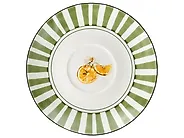 20-Piece Dinnerware Set LEMONGRASS Porcelain White/Green_1191910