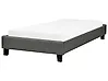 Bett ohne Kopfteil Stoff ROANNE 90 x 200 cm Grau