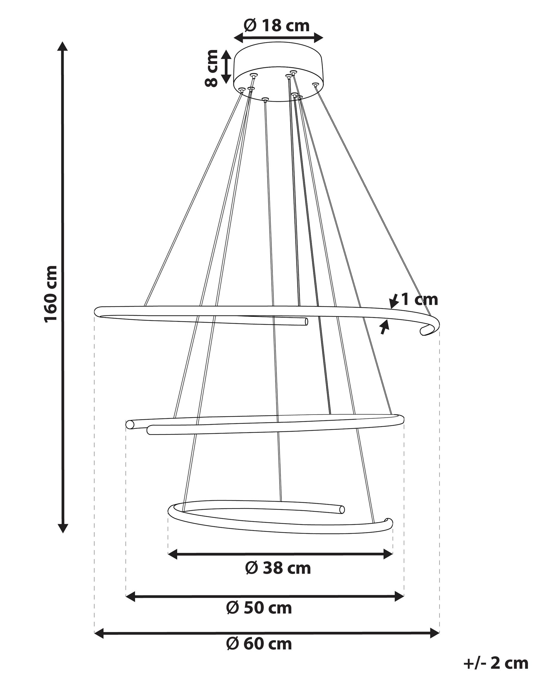 LED Pendant Lamp MAYU Metal Black_825530